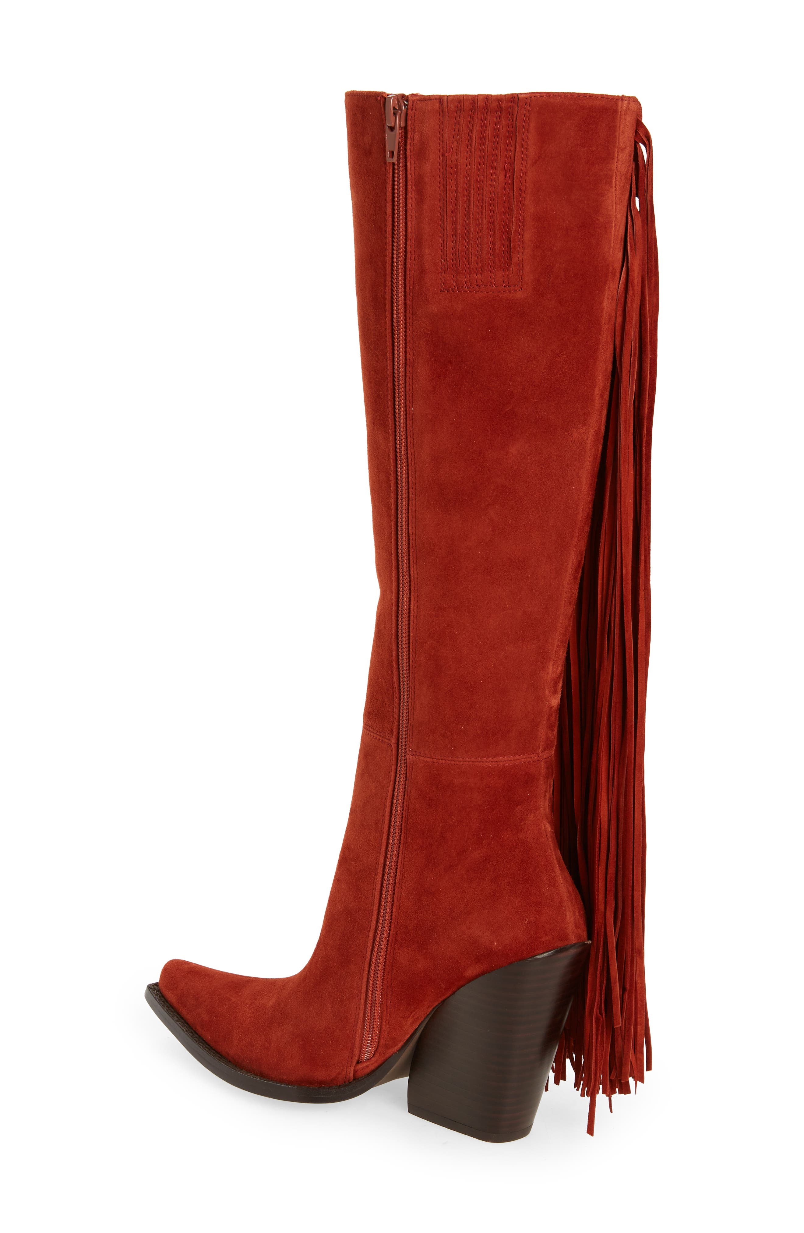 Cattle Western Boot, Alternate, color, RUST SUEDE
