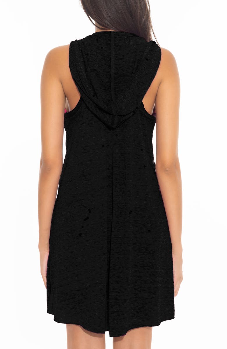 Becca Beach Date Hooded Cover-Up Dress, Alternate, color, 