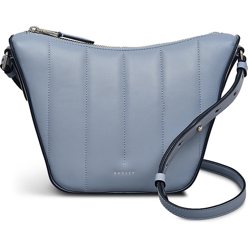 Radley Oak Street Quilt Small Ziptop Crossbody Bag In Blue