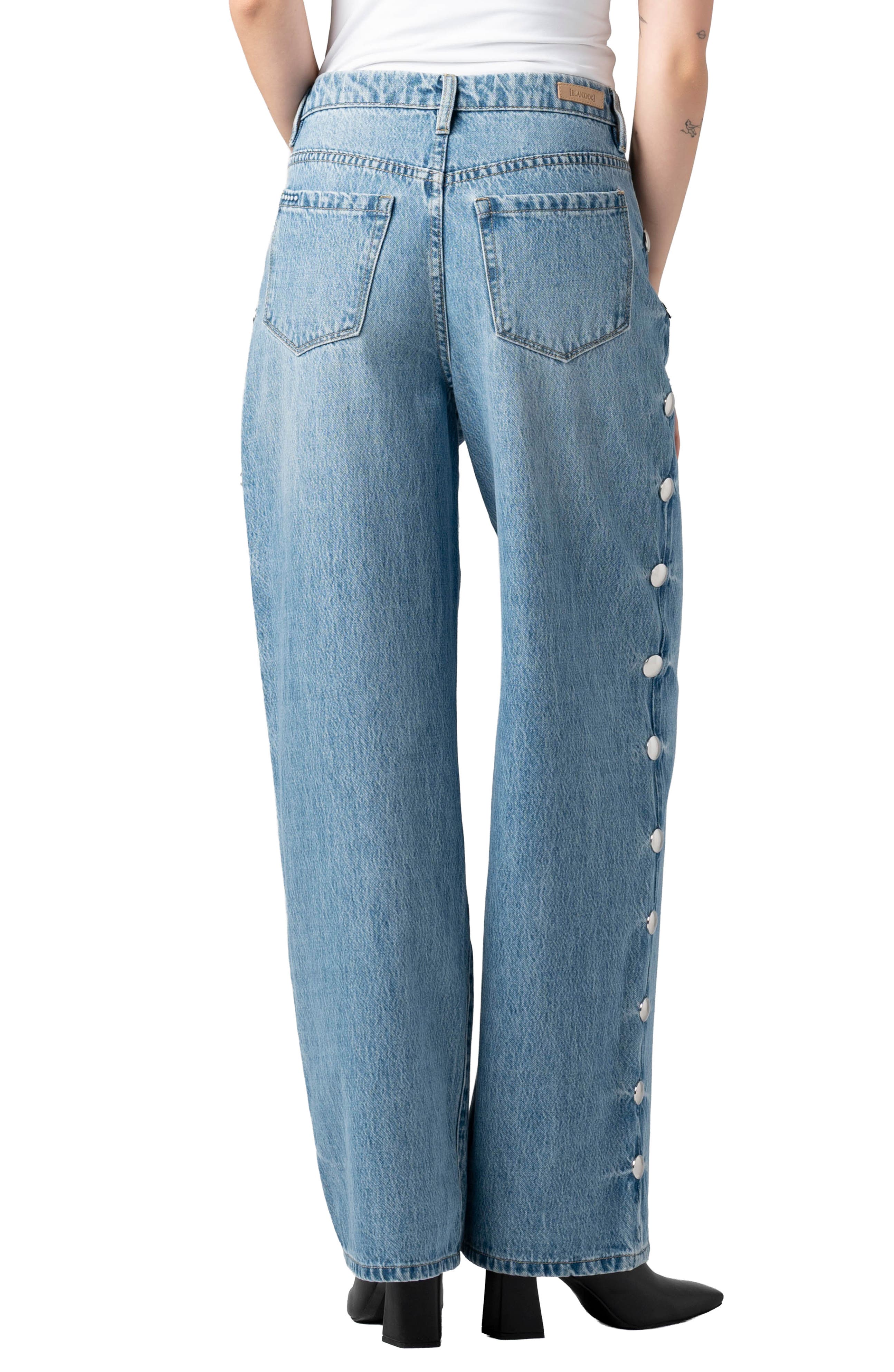 Franklin Studded Barrel Leg Jeans - image 2