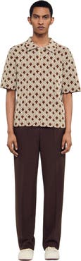SANDRO Rope jacquard shirt