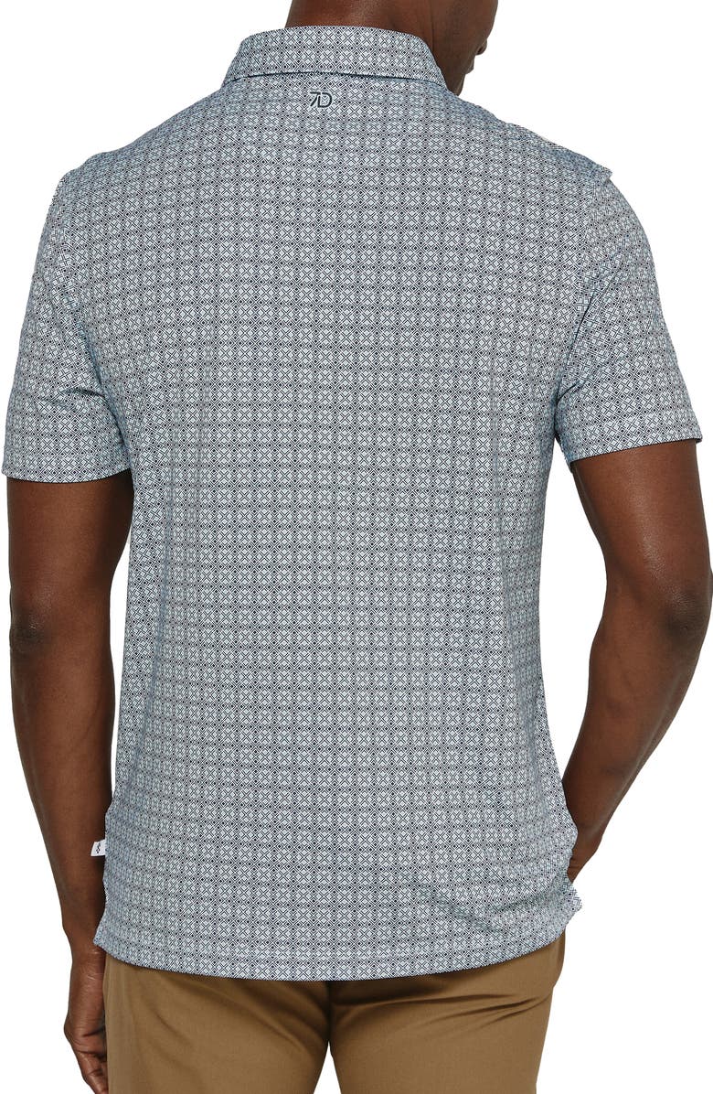 7 Diamonds Jaxon Geo Print Performance Polo, Alternate, color,