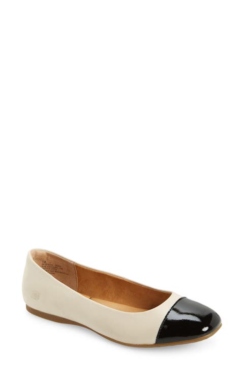Batti Mixed Media Ballet Flat (Women)