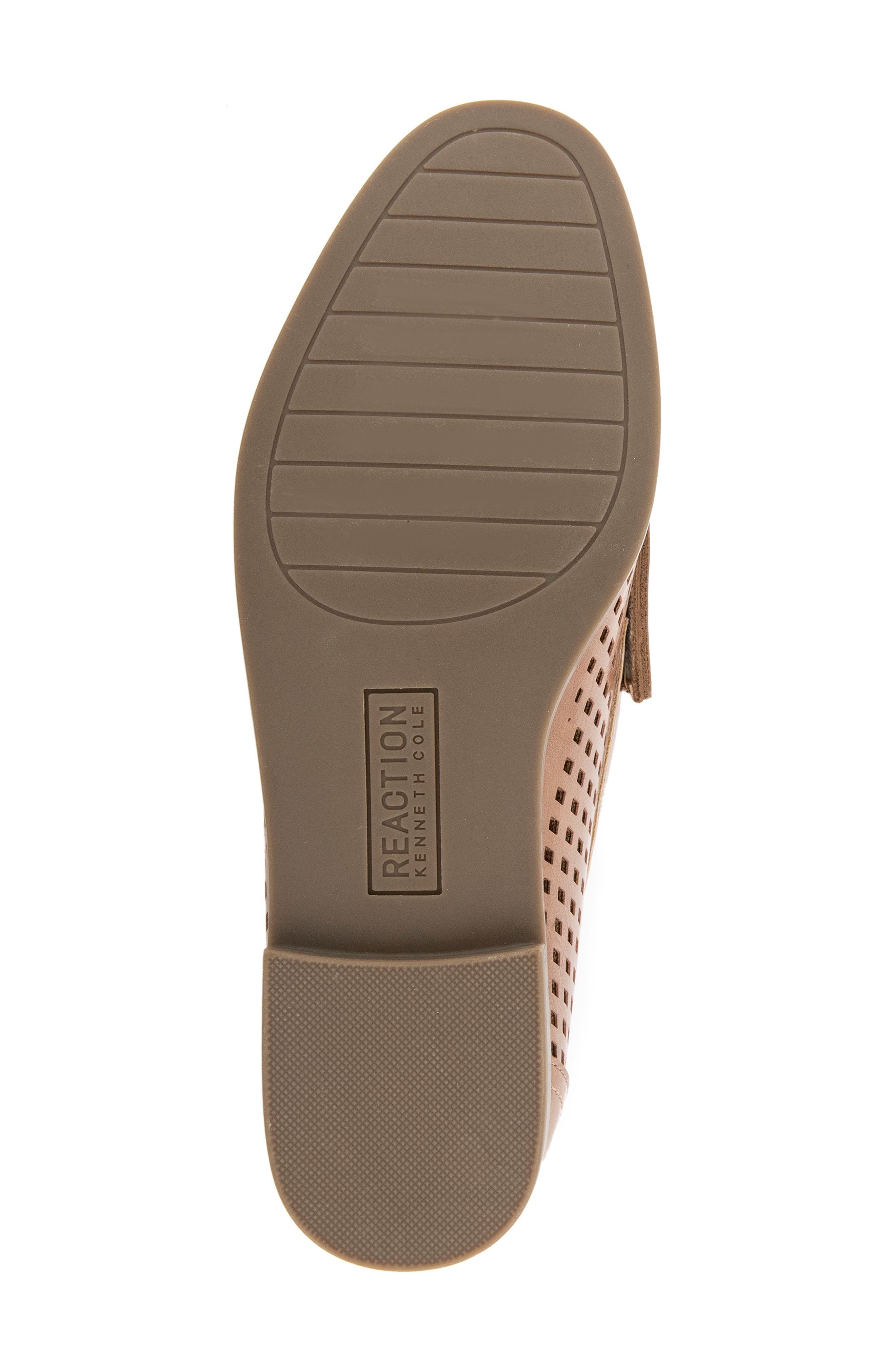 Zoila Perforated Loafer, Alternate, color, MACAROON CRINKLE