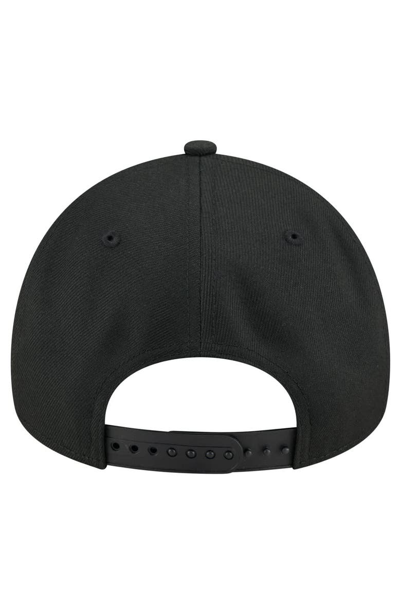 New Era Men's New Era Black New York Liberty Core Logo A-Frame 9FORTY Adjustable Hat, Alternate, color, Black