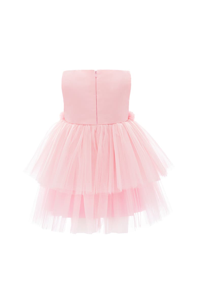 Mimi Tutu Amarielle Floral Waist Tulle Dress, Alternate, color, Pink