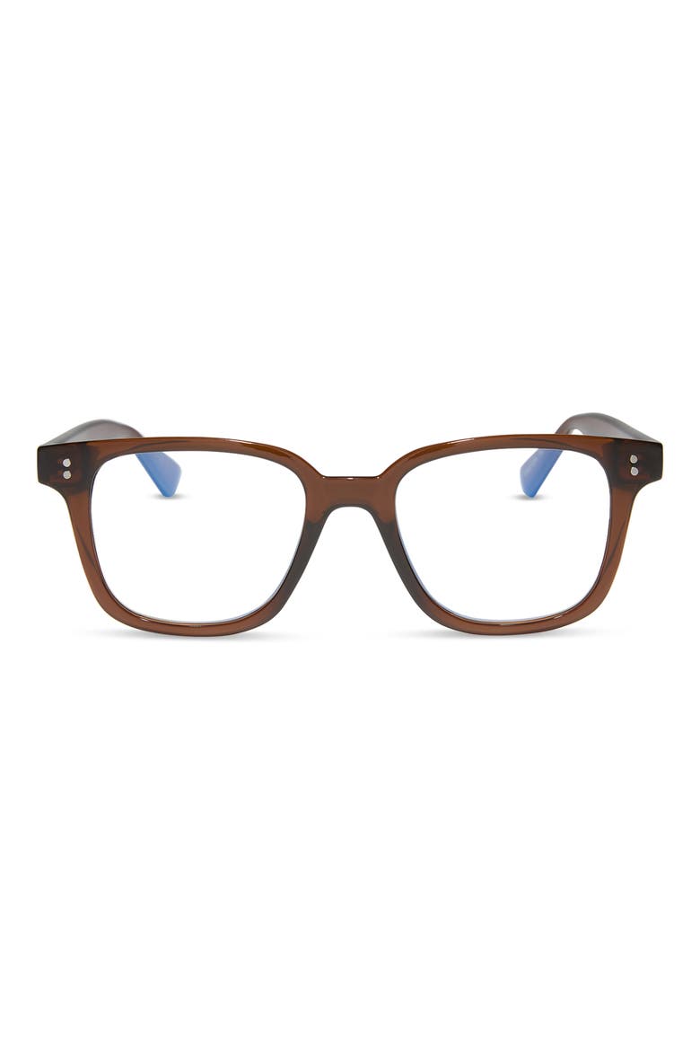 Paxton XL Square Reading Glasses, Main, color, BURNT SPICE