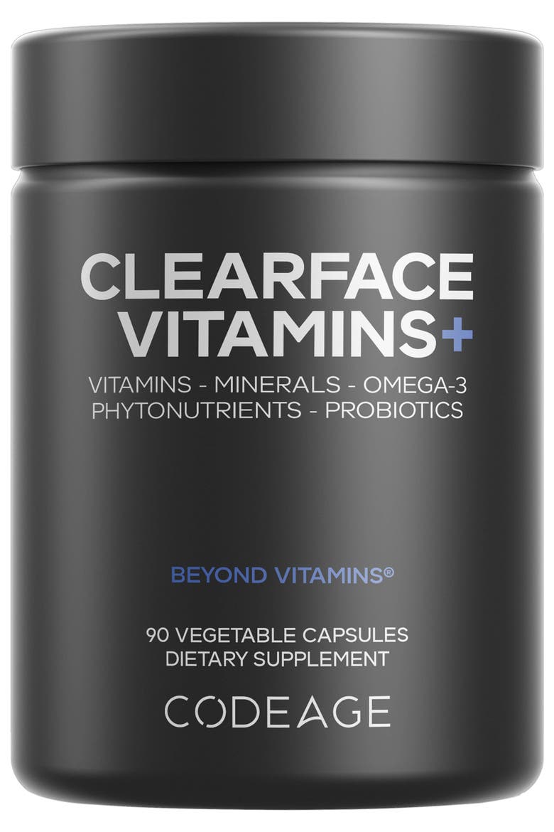 Clearface Pantothenic Acid & Niacin Vitamins Supplement, Main, color, Black