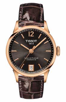 Tissot Chemin des Tourelles Powermatic 80 Lady Leather Strap Watch, 32mm