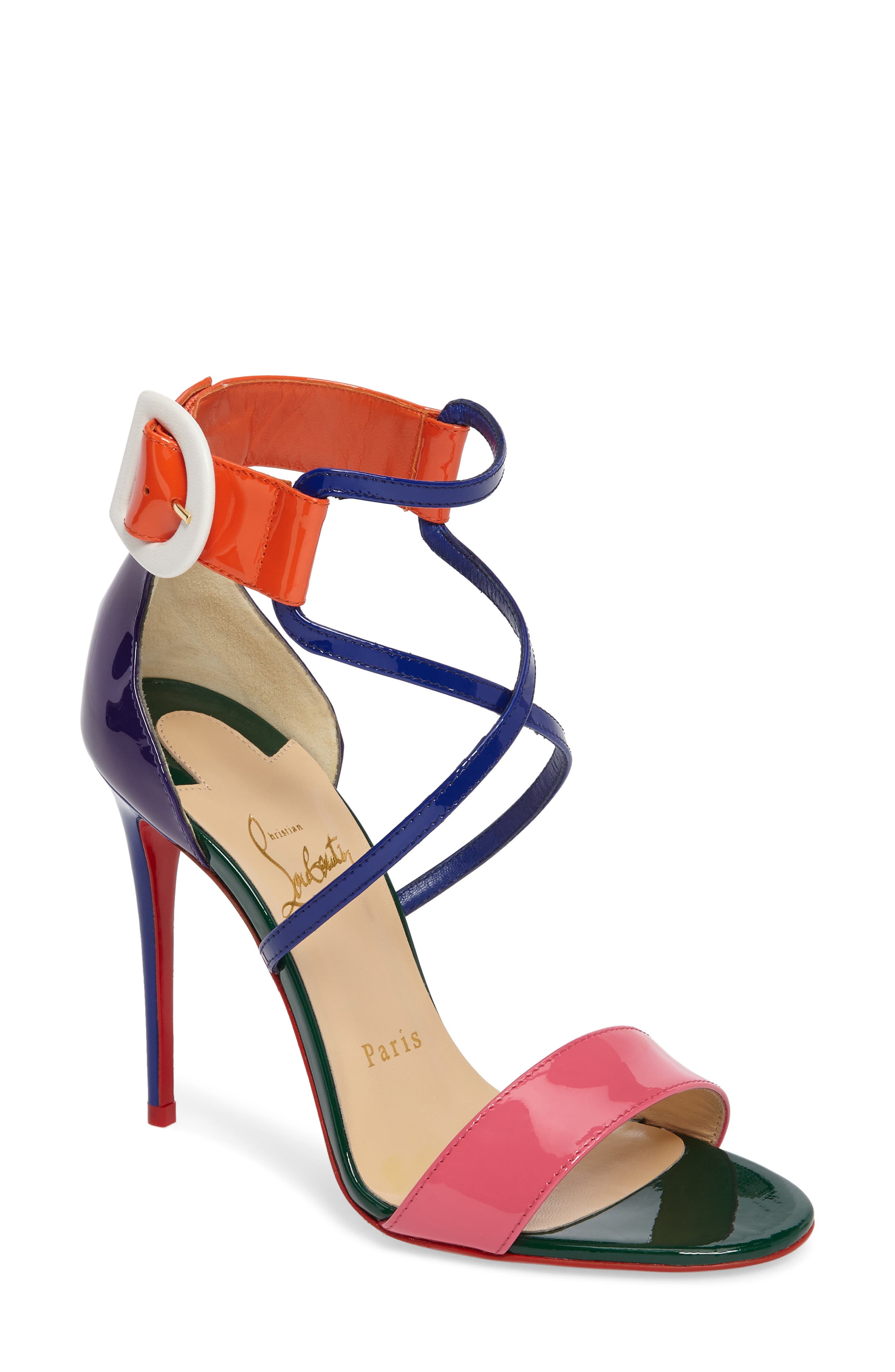 Choca Criss Sandal, Main, color, PINK/BLUE MULTI