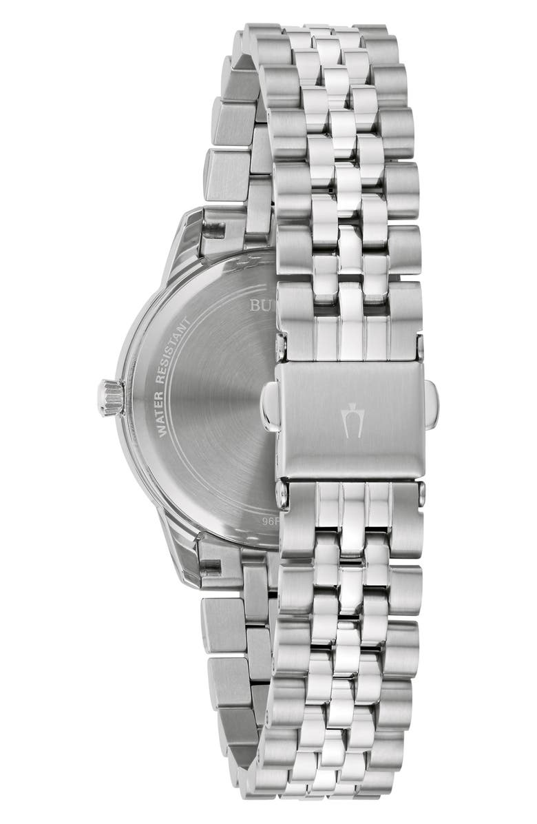 BULOVA Classic Diamond Bracelet Watch, 32mm - 0.03ct., Alternate, color, Silver