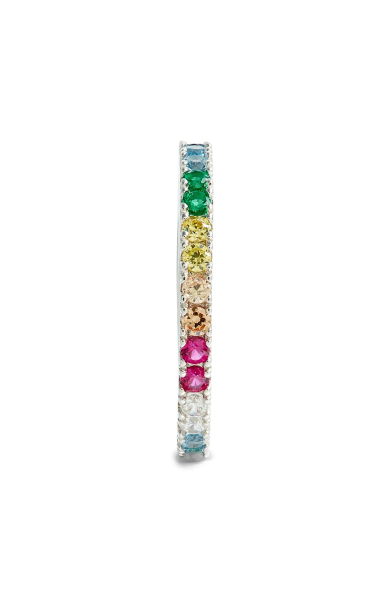 SUZY LEVIAN Sterling Silver Rainbow Eternity Band, Alternate, color, Multi