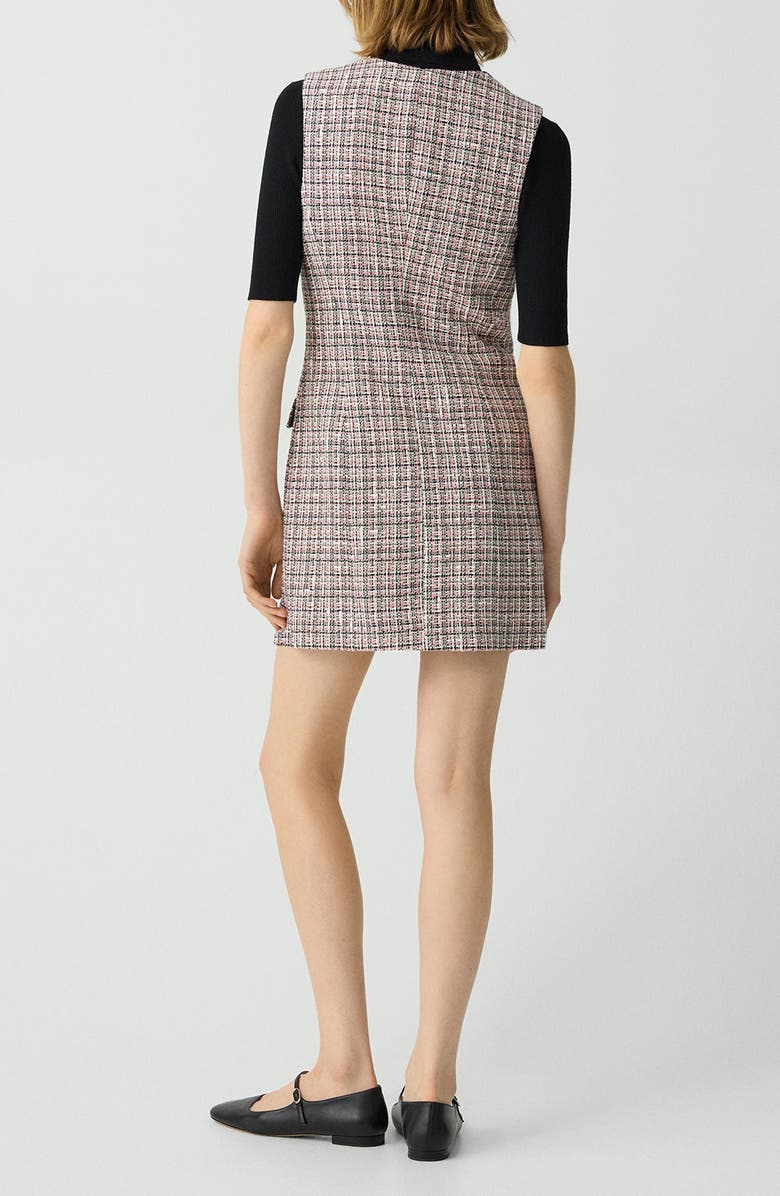 Theory Sleeveless Tweed Blazer Minidress, Alternate, color, 