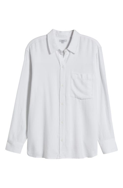 Rails Hannah Cotton Blend Button-up Shirt In Optic White