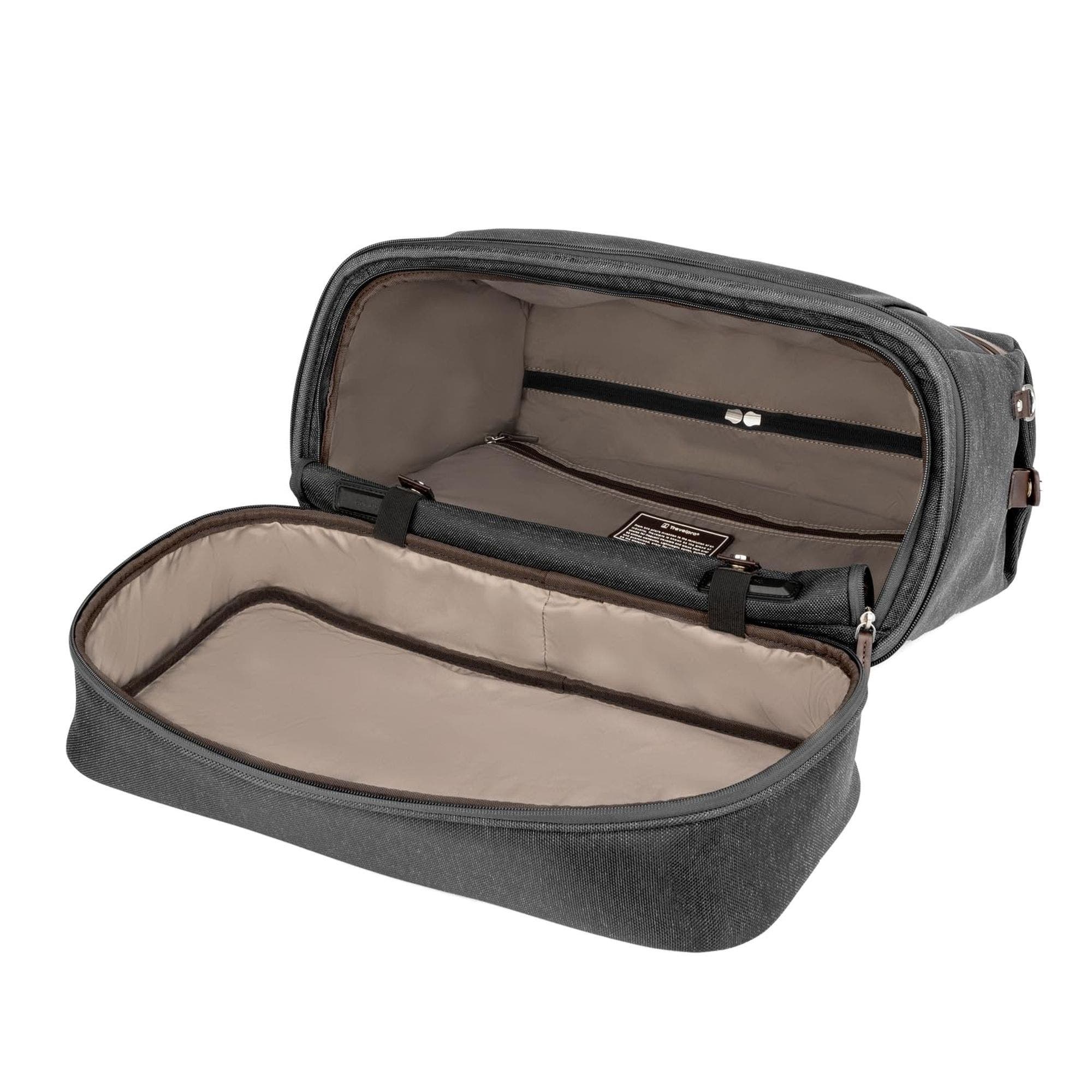 Platinum Elite Soft 18.5" Carry on Travel Drop Bottom Weekender Duffel Bag, Alternate, color, Vintage Grey