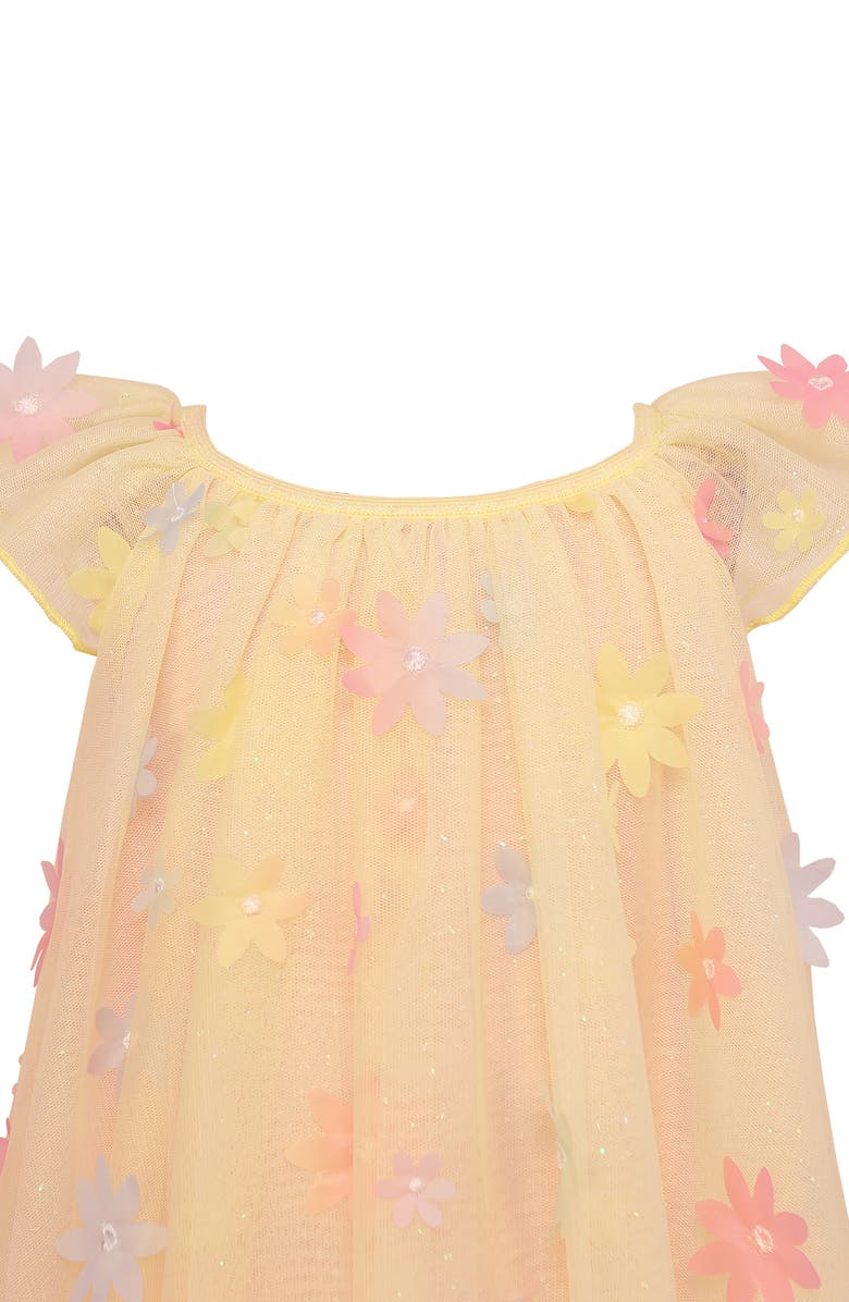 Zunie Floral Float Dress, Alternate, color, Yellow Multi