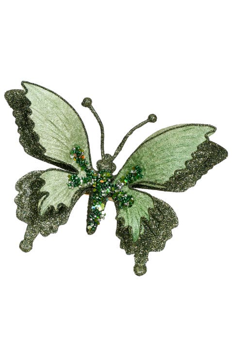 Glitter Fantasy Butterfly Clip, Set of 12