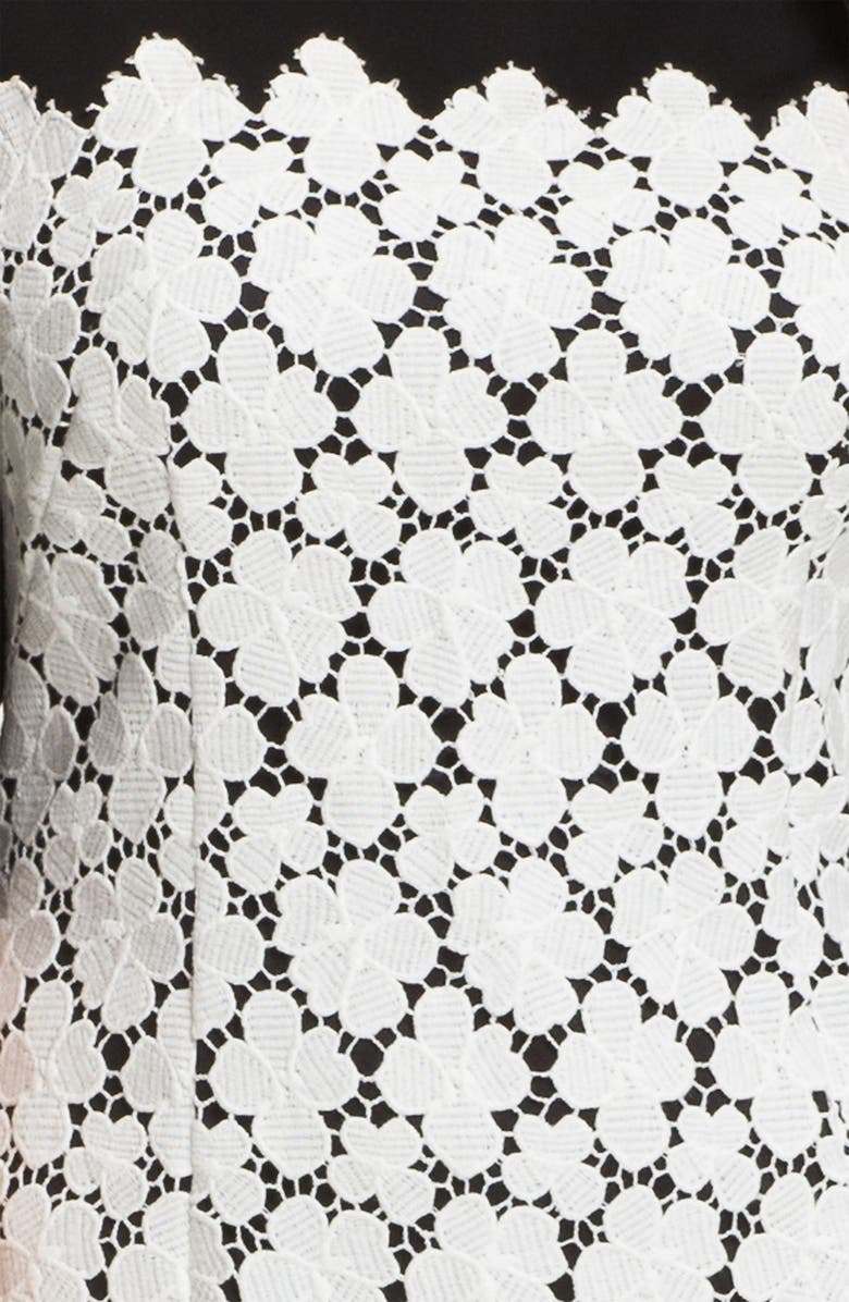 Suzi Chin for Maggy Boutique Lace Overlay Sheath Dress, Alternate, color, 