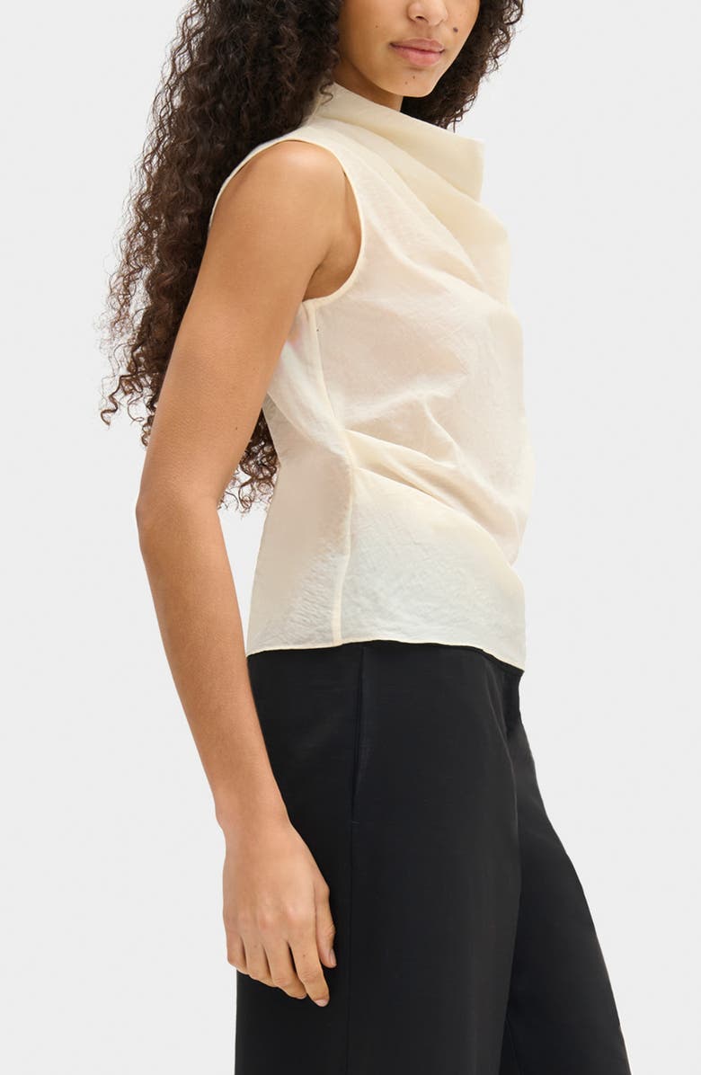 ALIGNE Dana Cowl Neck Sleeveless Top, Alternate, color, White