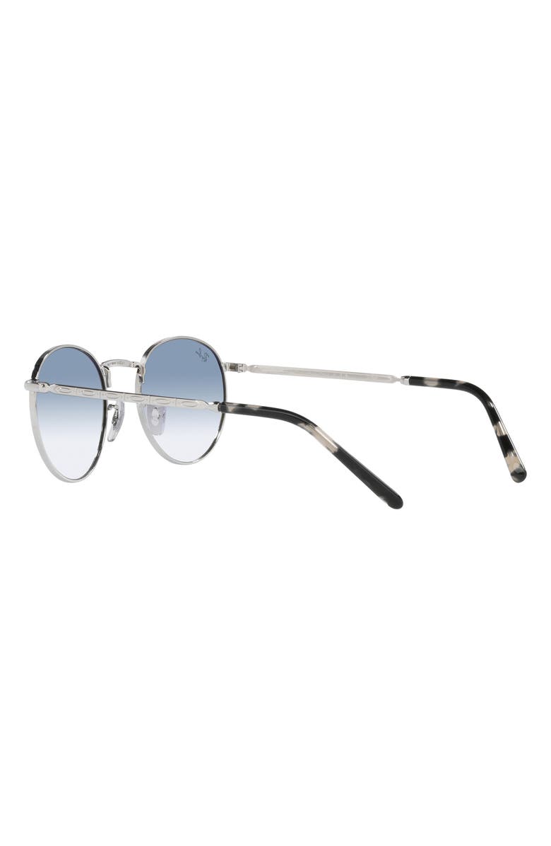 Ray-Ban New Round 50mm Phantos Sunglasses, Alternate, color, Silver