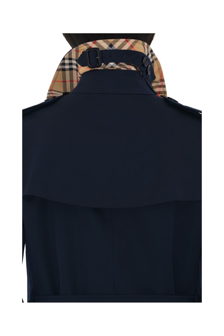 Short Kensington Heritage Trench Coat, Alternate, color, Coal blue