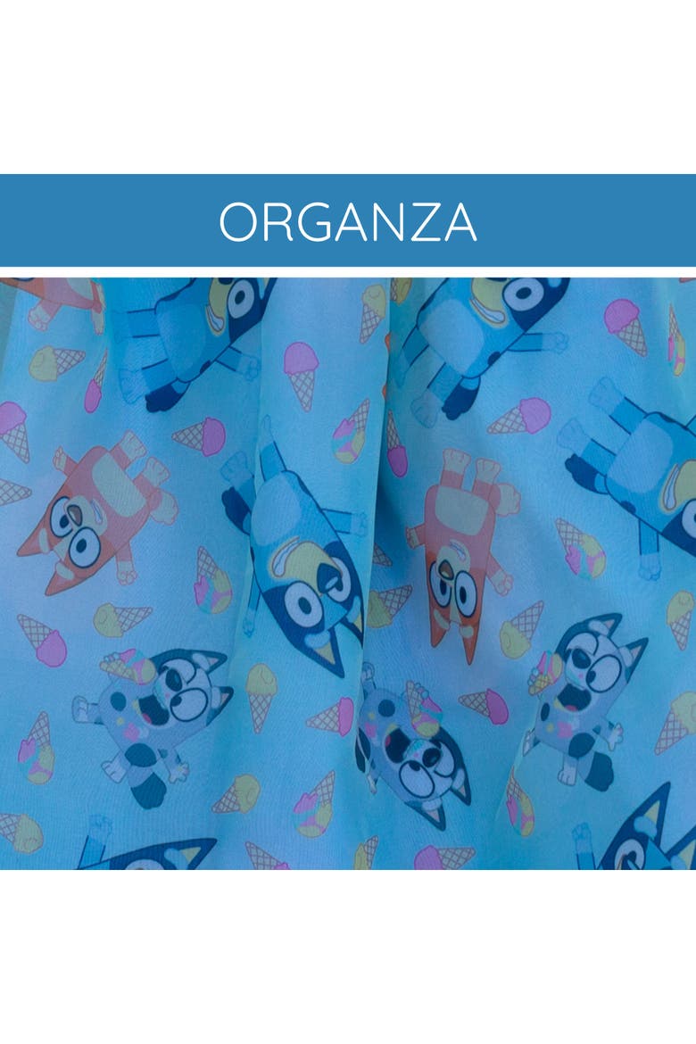 Short Sleeve Party Tutu Dress, Alternate, color, Bluey Bingo Blue
