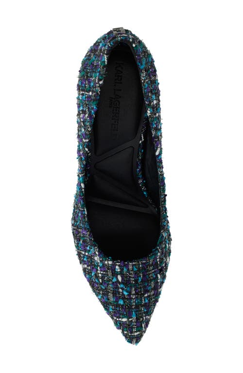 Karl Lagerfeld Paris Royale Ankle Strap Sandal In Black Multi