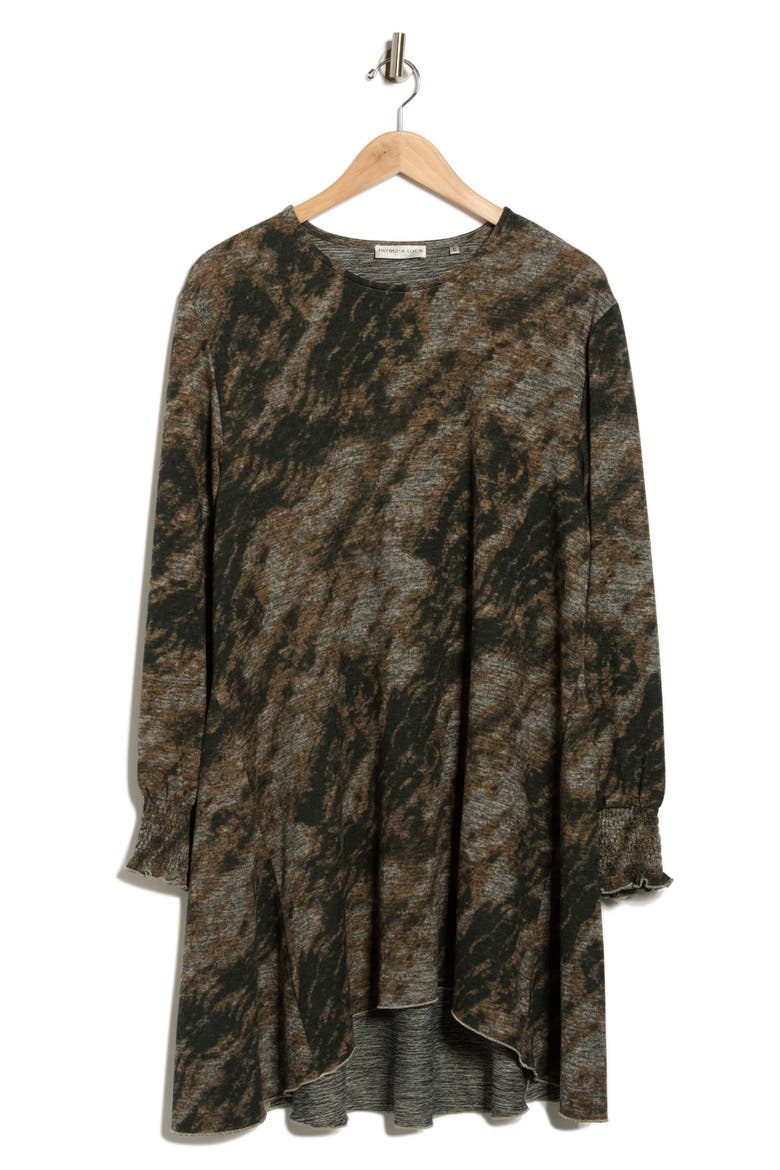 Long Sleeve Hacci Tunic Top, Alternate, color, GREY