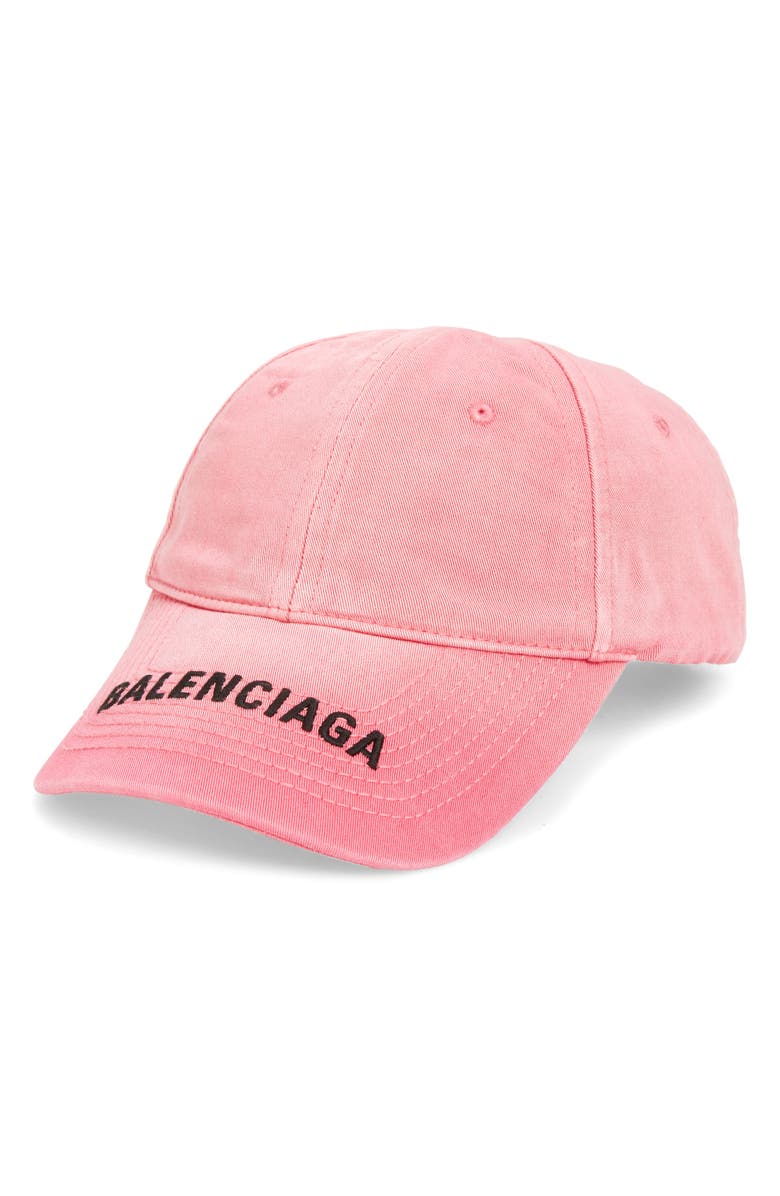 Balenciaga Embroidered Logo Baseball Cap, Main, color, 