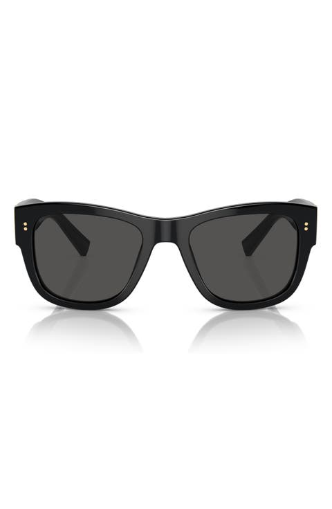 52mm Tinted Square Sunglasses