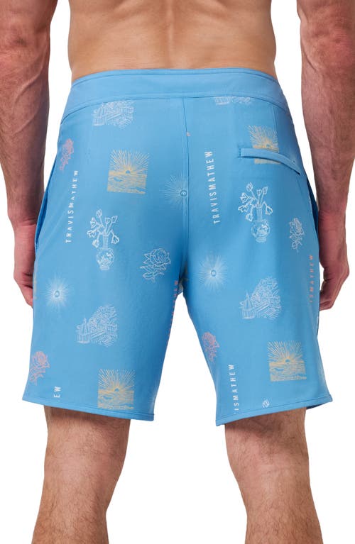 Travismathew Passport Board Shorts In Blue