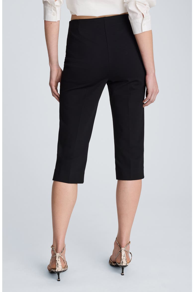 Pintuck Capri Pants, Alternate, color, BLACK