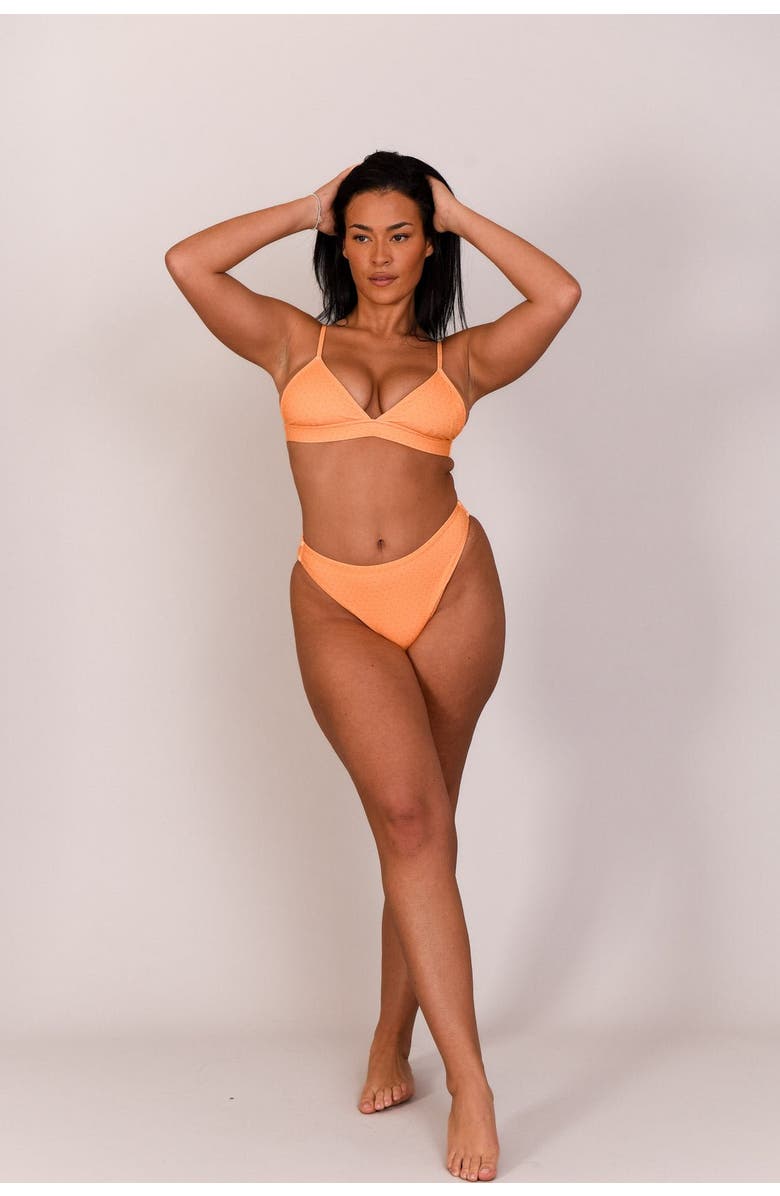 OOSC Tangerine Squeeze Mile High Bikini Bottoms, Alternate, color, Orange