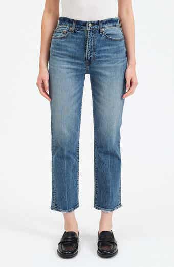 DAZE Straight Up High Waist Crop Straight Leg Jeans