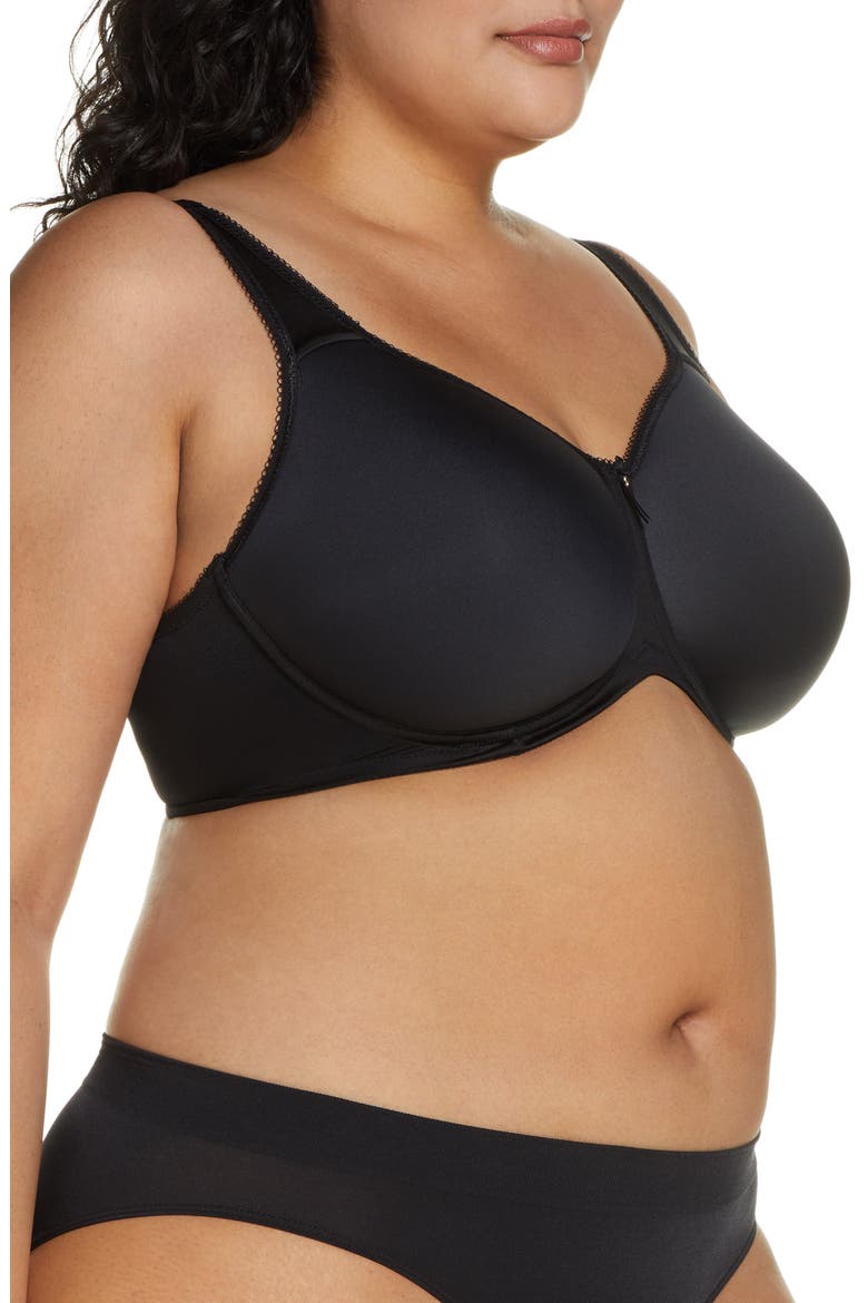 Basic Beauty Spacer Underwire T-Shirt Bra, Alternate, color, BLACK