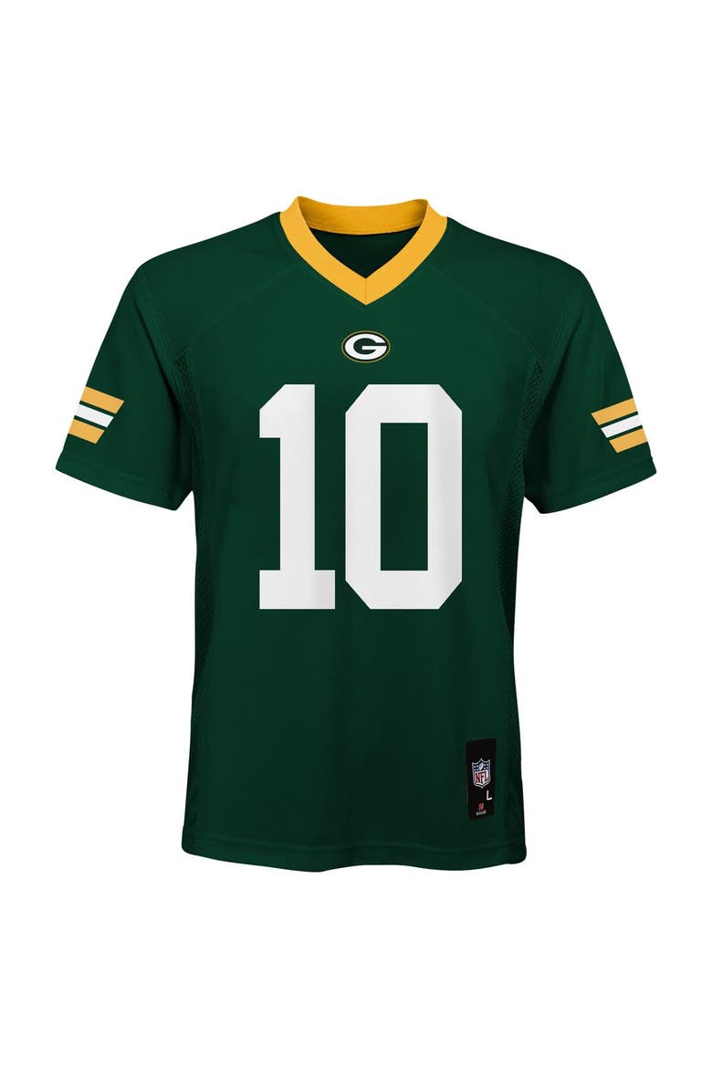 Youth Jordan Love Green Green Bay Packers Replica Player Jersey, Alternate, color, Green
