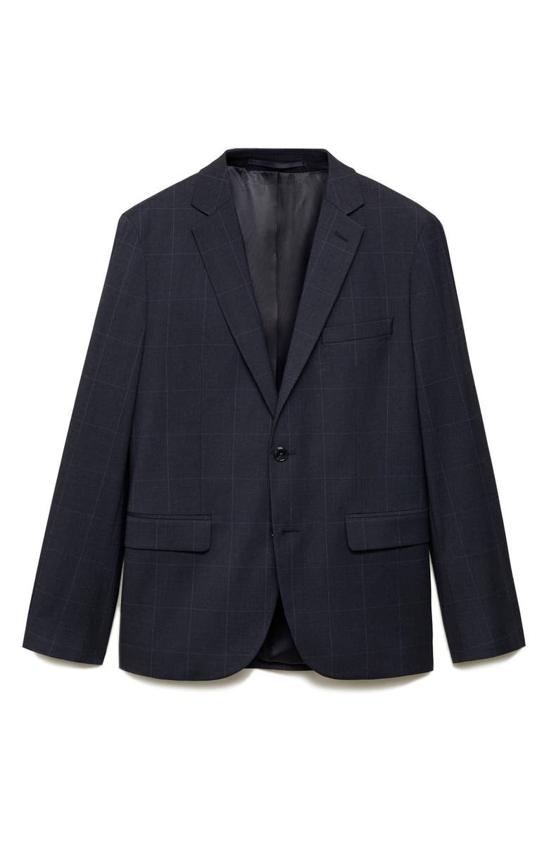 MANGO Superslim Fit Stretch Sport Coat, Alternate, color, Dark Navy