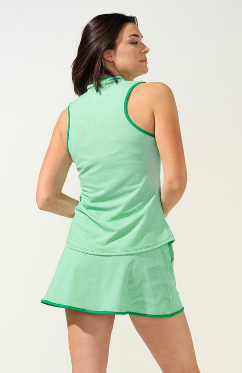 Bobbe Active Box-pleated Tennis Skirt In Green