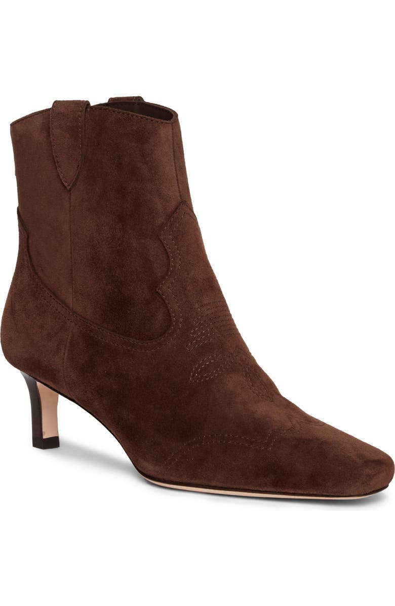 PAIGE Adelyn Kitten Heel Western Boot, Main, color, Chocolate