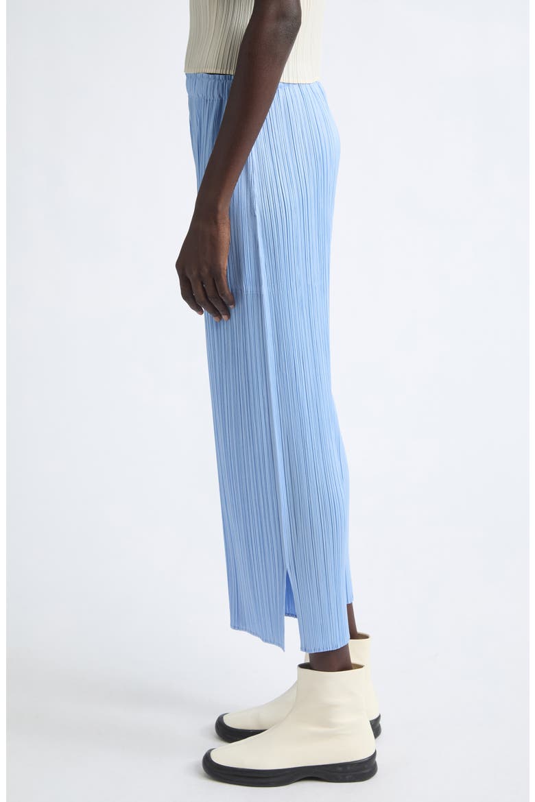 Monthly Colors August Pleated Crop Straight Leg Pants, Alternate, color, LIGHT BLUE