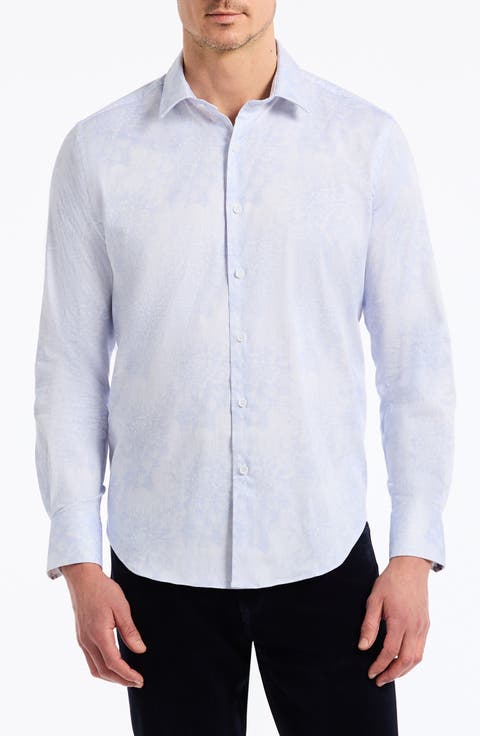 Lexington Stretch Cotton Button-Up Shirt