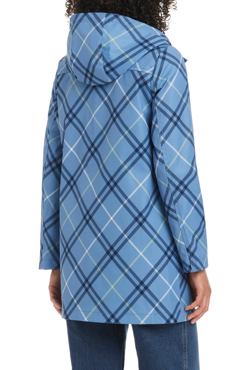 Kate Spade New York Hooded A-Line Jacket, Alternate, color, Timeless Bias Plaid