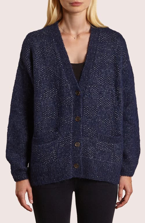 oyun Handknit Basketweave Cardigan in Navy  product
