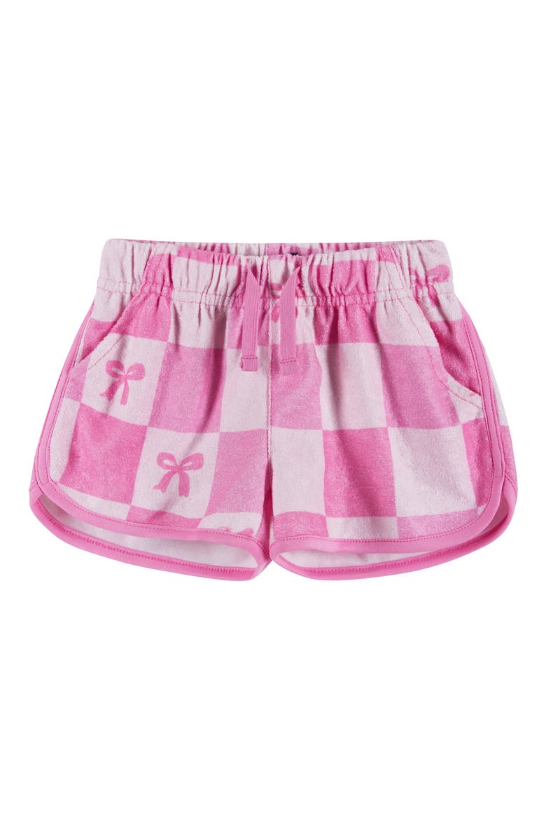 Metallic Check Top & Shorts Set, Alternate, color, CHECKERED BOW