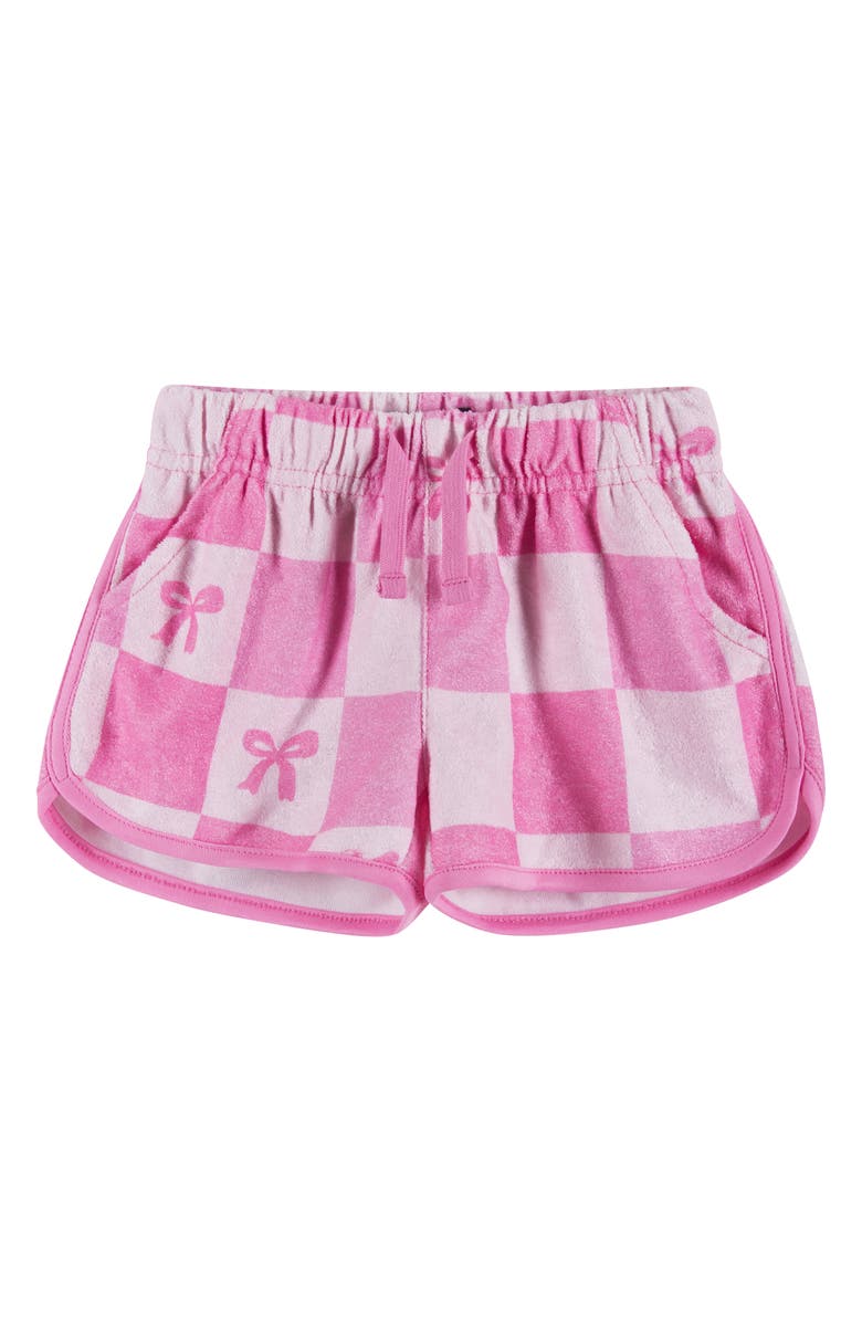 Andy & Evan Metallic Check Top & Shorts Set, Alternate, color, Checkered Bow