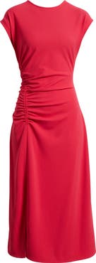 Nordstrom Side Ruched Knit Midi Dress
