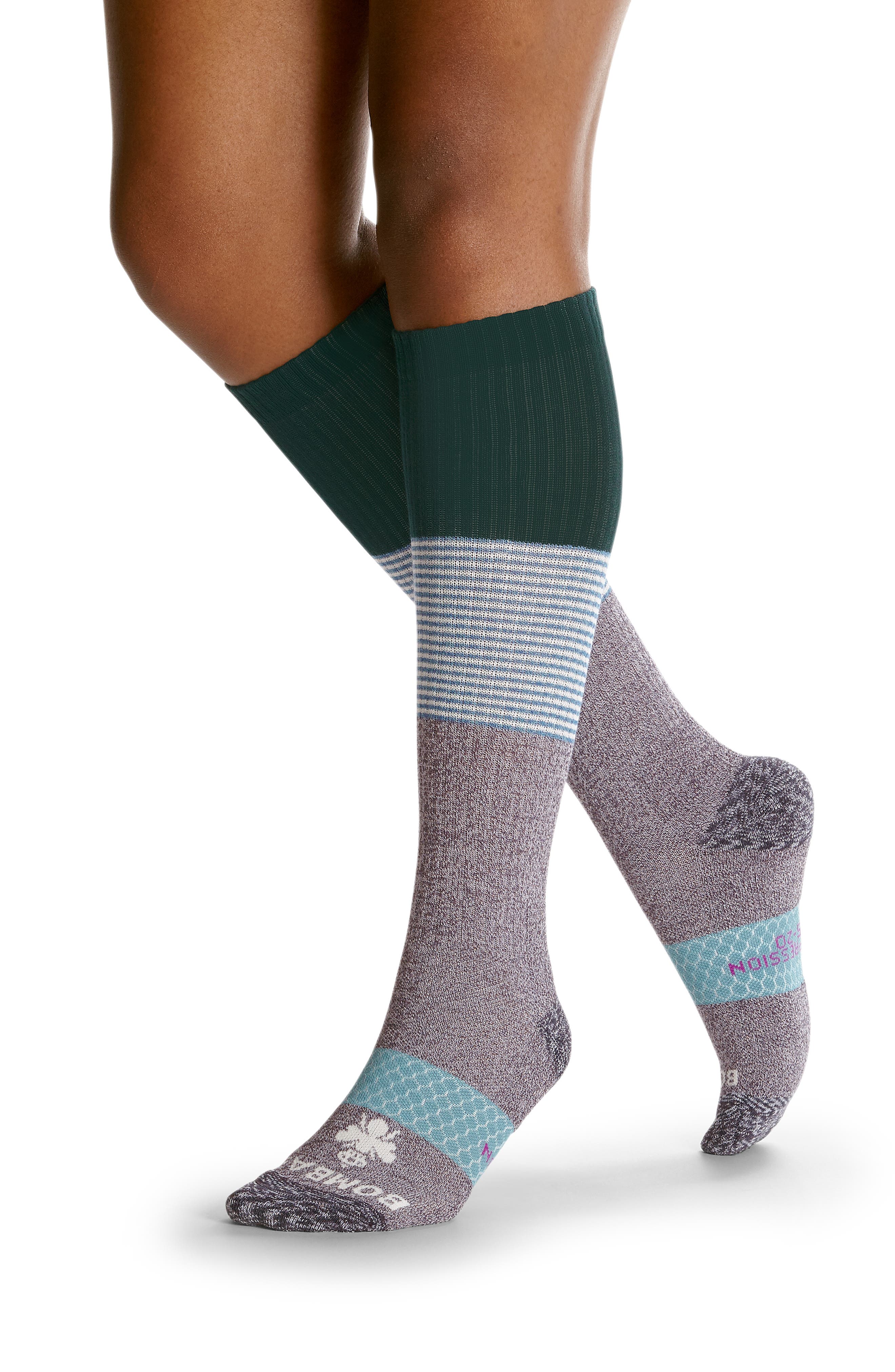 Bombas Marl Triblock Compression Socks (Women) | Nordstrom