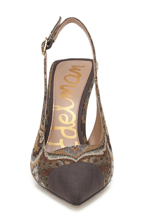 Sam Edelman Odette Slingback Pointed Toe Pump In Animal Print