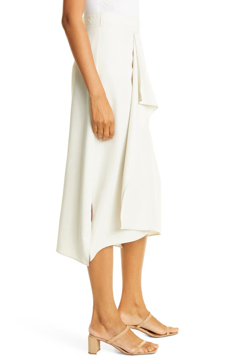 Drape Midi Skirt, Alternate, color, SILVER BIRCH
