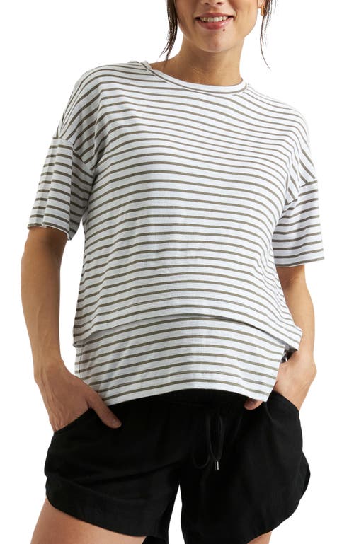 Ripe Maternity Claudette Nursing Tee In Multi